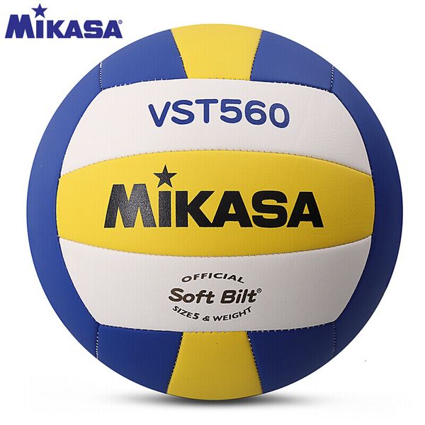 Balles Original Volleyball VST560 Soft Bilt Taille 5 Marque Volleyball Intérieur Compétition Ballon d'entraînement FIVB Volleyball Officiel 230619