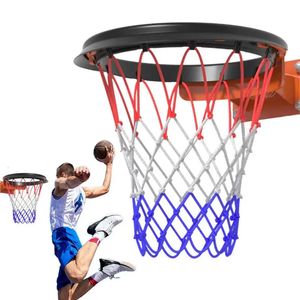 Balles Sports de plein air Filet de basket-ball Standard Hoop Mesh Net Backboard Rim Ball Pum Basketball Mesh Netting pour Hoop Net 231212