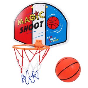 Balles en plastique jouet panneau intérieur enfants Sport réglable suspendu panier boîte enfants basket-ball conseil avec balle 231204