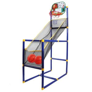 Ballen Draagbare Arcade Basketbalspelset voor kinderen Mini Indoor Outdoor Basketbalstandaard Inclusief basketbalnet Hoepelbordspeelgoed 231213