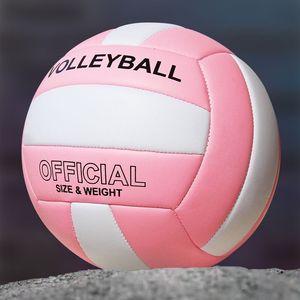 Balles Ballon d'entraînement de volley-ball professionnel pour jeunes et débutants Taille douce 5 Outil de pratique de jeu en salle 230615