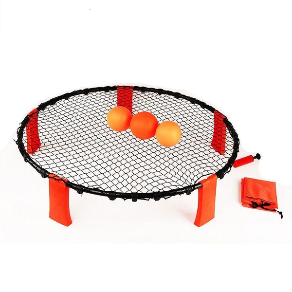 Balles PVC Mini Beach Volleyball Ball Game Set Sports d'équipe en plein air Pelouse Équipement de fitness avec 3 balles Volleyball Net 231121