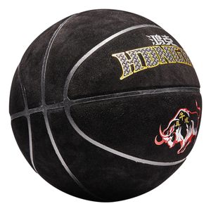 Boules Réel Peau De Vache Basketball Ciment Sol Extérieur Résistant À L'usure Mue pour Adultes Étudiants Compétition Formation