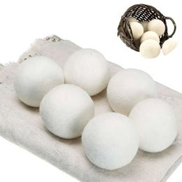 Balls Reusable Premium Laundry Wool Dryer Products Natural Fabric Softener Static Reduces Helps Dry Laundrys Quicker s