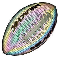 Balles Taille 369 Ballon de rugby réfléchissant d'entraînement Ballon de qualité professionnelle Idéal pour la pratique du coup de pied pour les jeunes adultes Utilisation intérieure et extérieure 231101