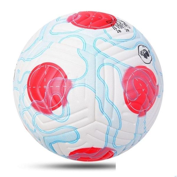 Balls Fútbol Bola Tamaño oficial 5 4 Material PU de alta calidad Match al aire libre Entrenamiento de fútbol de fútbol Bola de Futebol 220929 Dr DHRZ6