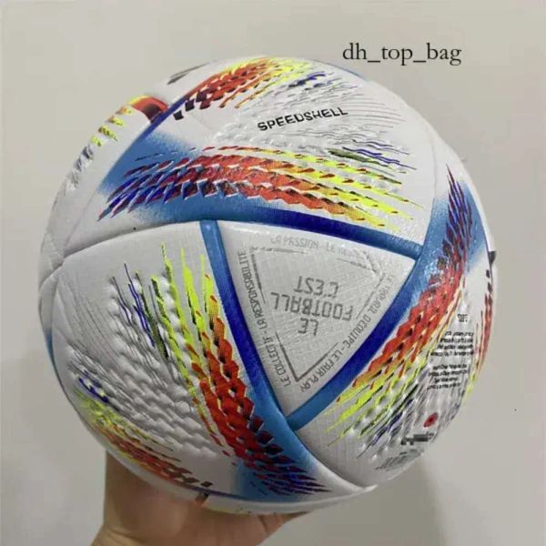 Balls Soccer Balls Al por mayor 2022 Qatar World Authentic Size 5 Match Football Chapa Material Al Hilm y Al Rihla Jabulani Brazuca32323