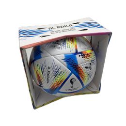 Balls Soccer Wholesale 2022 Qatar World Authentic Taille 5 Match Football Al Hilm et Rihla231231 Drop Liviling Sports Outdoors Athletic Otxda