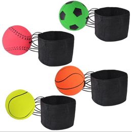 Ballen spons rubberen bal 1440 pcs gooien veerkrachtige kinderen grappige elastische reactietraining polsband bal voor outdoor game speelgoed meisje meisjes