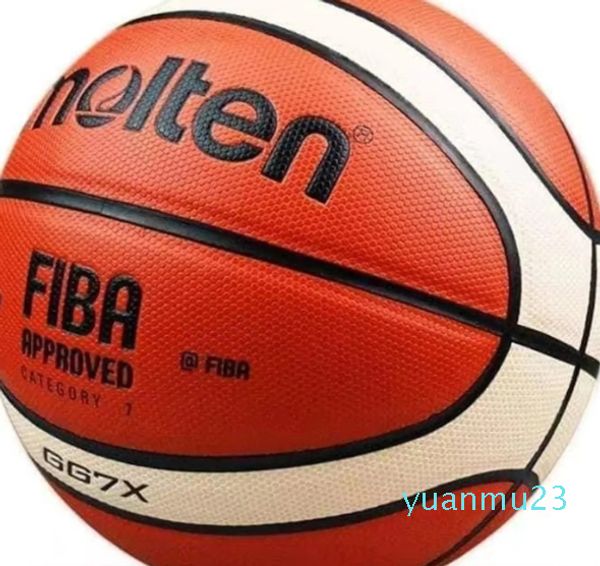Balles style hommes Match entraînement basket-ball PU matériel taille officielle haute qualité basket-ball