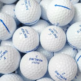 Ballen supur newling 10 pc's golfballen super lange afstand tweedeling bilayer bal voor professionele competitie game balls willekeurig nummer