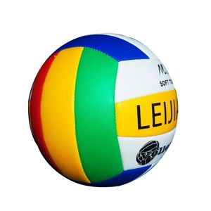 Balles épaissies intérieures et extérieures Standard en cuir souple école de volley-ball enseignement jeu de formation plage No5ball 231128