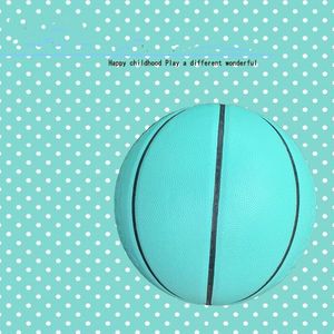 Ballen naar Girl's Gift Blue Basketball Size 5 6 7 volwassen kinderen Duurzame Ball Star PU Box Training Competitie Special 230822