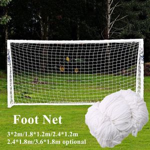 Ballons de qualité supérieure But de football Mesh Net Football Football Goal Post Net pour le match d'entraînement sportif Remplacer les enfants Kid Gift 1.8X1.2M 3X2M 230922