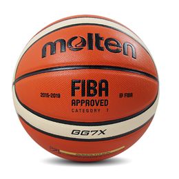 Ballons US Basketball Ball Taille officielle 7 Cuir PU Extérieur Intérieur Match Training Hommes Femmes GG7X 230307