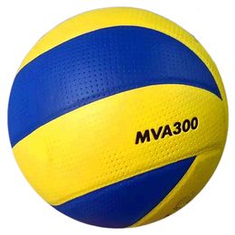 Ballen Volleybal Leer Spelbal Ademend Vezel Spiel MVA300 Voor Binnen Duurzaam Goede Kwaliteit Antislip Materiaal Oppervlak 230912