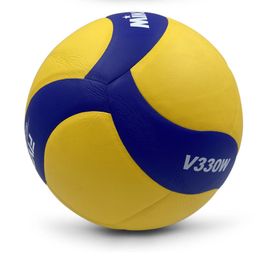 Ballen Volleybal Maat 5 PU Soft Touch Official Match V200W V330W Indoor Game Ball Trainingsbal Waterdicht 230715