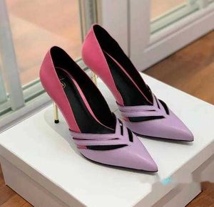 Balmais zapatos nupciales de tacones de tacones de tacones zapatos de zapato puntiagudo de dos colores diseñadores de lujo para fiesta para fiesta