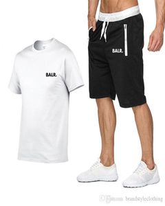 BALR Designer Summer Shirts Shorts Mens Tracksuit Suit Men Luxury Luxury Sleeves Pullover avec pantalon de jogger décontracté costumes Homme Sportsui8061675