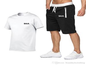 BALR Designer Summer Shirts Shorts Mens Tracksuit Suit Men Luxury Luxury Sleeves Pullover avec pantalon de jogger décontracté costumes Homme Sportsui8591873