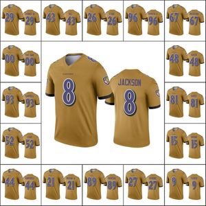 Baltimore''ravens''men 8 Lamar Jackson 9 Justin Tucker 29 Earl Thomas III Custom Women Youth'' Jersey de fútbol limitado invertido