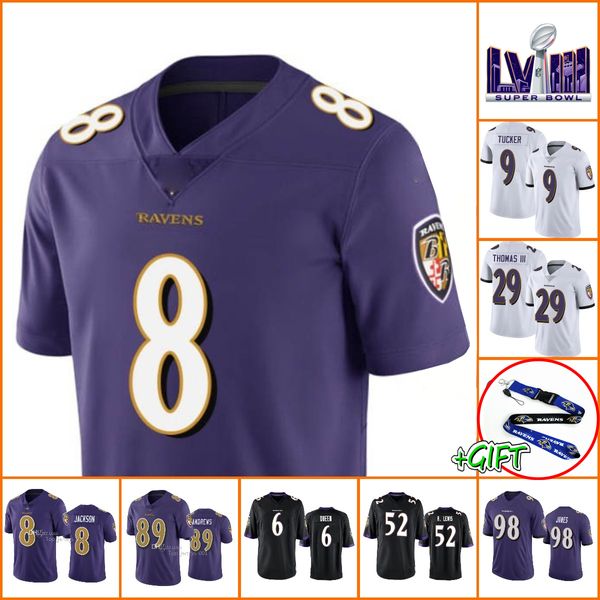 Baltimore''Ravens''Roquan Smith Odell Beckham Jr Lamar Jackson camiseta de fútbol Zay Flowers Rashod Justin Tucker Marlon Humphrey JK Dobbins Mark Andrews Kyle Hamilton