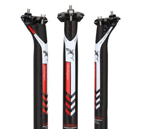 Balugoe Full Carbone Fibre Road Road Post Soupt Mountain Bike arrière Floating Secost Black Shaft PostSeatPost3834495