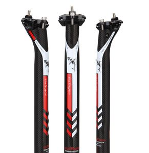 Balugoe Full Carbone Fibre Road Road Post Mountain Bike arrière arrière Floating Secost Black Shaft PostSeatPost4755632