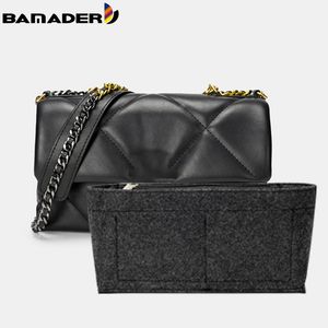 Bamader Insert Handtas Vrouwen make -up organisator vilt tas voering reisorganisator draagbare cosmetische shaper voor neonoe 220524