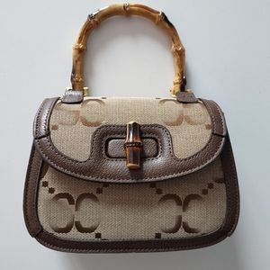 Sac en bambou Sacs à bandoulière top CrossBody 2022 designers de luxe lettre Mode Femmes Sacs à main Lettre Sac à main dames Chaînes impression Embrayage Haute Qualité Totes Purse