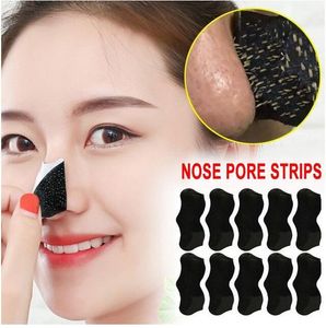 Bamboo Charcoal Blackhead Remover Masks Blackhead Spots Acne behandelingsmasker neussticker reiniger Nosed Pore diepe schone strip