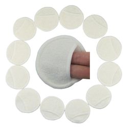 Bamboe Katoen Zachte Herbruikbare Huidverzorging Gezicht Doekjes Wasbare Diepe Reiniging Cosmetica Tool Ronde Make-Up Remover Pad F3210 Vians