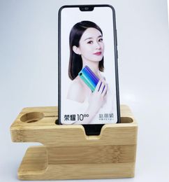 Bamboo Desktop Stand pour Apple Watch iPhone Mobile Phone Horsder Dock Station6114238