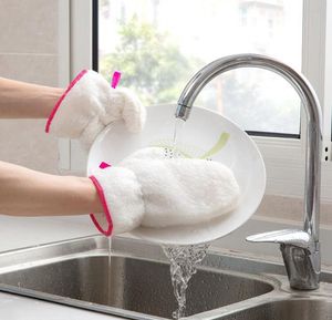 bamboevezel vaatwasschotel washandschoenen waterdichte keuken cleaning hand doek magische beschermende multifunctionele huishandschoen