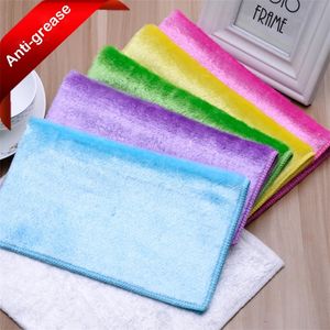 Bamboo Fiber Magic Wipes Streeploos Antigrease Cloths Kitchen Hydrophilic Natural Rags For Washing Dishes Cleaning Microfiber 220727