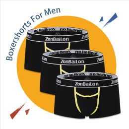 Bamboo Fibre Couleur solide Sexy Sous-vêtements pour hommes confortables Men Soft Boxershorts Gift Male Boxer Shorts