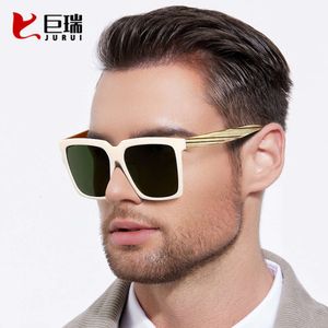 Lunettes en bambou, jambes en bois à la mode, lumière polarisée, lunettes de soleil en bambou et en bois, lunettes de soleil extérieures pour hommes