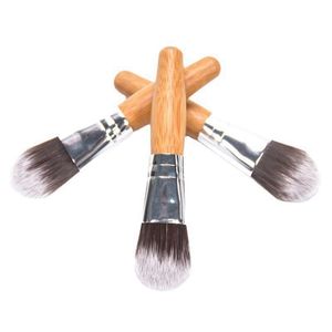 Bamboo Handle Mini Make-upborstel Gezichtsmasker Foundation Make-upborstel