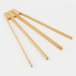 Bamboo Kitchen Tool Food Tong Bamboo Toaster Pasta Pasta Tong Salad Clips for Plated Présentation à plusieurs usage Natural Table LX6312