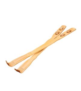 Masseur en bambou, gratte-dos, bâton de corps en bois, rouleau Backscratcher2778791