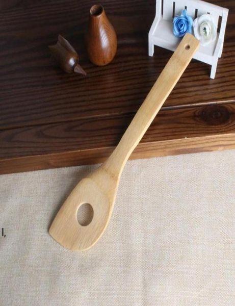 Bamboo cuillère spatule 6 styles portables ustensiles de cuisine de cuisine de cuisine tourneurs à fente du support de mélange à fente rrd134396355627