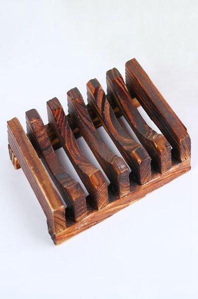 Points de savon en bois en bambou support de bac à savon en bois Plaque de rond de ralentissement