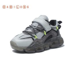 BAMILONG Enfants Sport Entraîneur pour enfants Chaussures 2020 Nouveau style Garçons Chaussures de basket-ball Filles Anti-Skid Casual Sneakers LJ201203