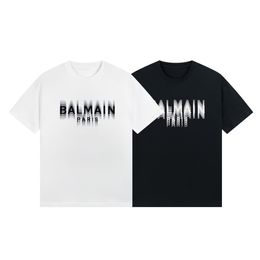 bamli Designer T-shirt à manches courtes pour hommes et femmes en coton de luxe 3D dupliqué en relief Imprimer Lettre Logo T-shirt à manches courtes Noir Blanc Tailles smlxlxxl