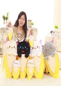 Banana Cat anime bananya sofa jouet en peluche coussin kid039s cadeau carton en peluche en peluche1496548