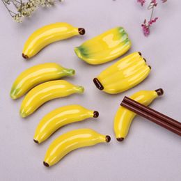 Bananenstokkenhouder Keramische eetstokjes rusten Creative Pen Holder huishouden dagelijks gebruik kleine ornamenten
