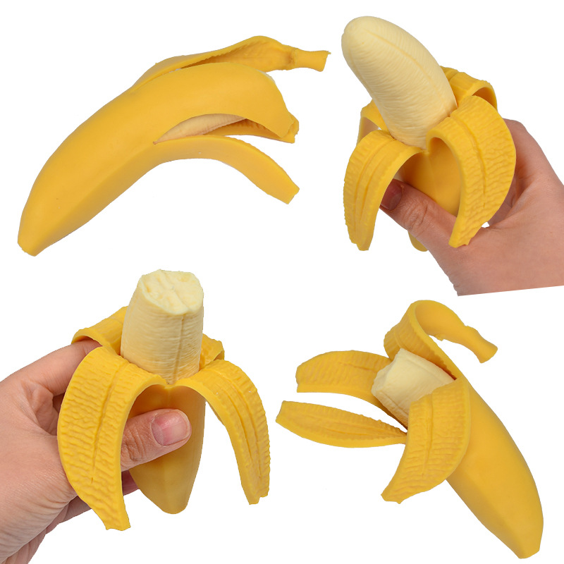 Banan dekompresja zabawka Squishy miękka ulga stresu zabawki guma elastyczne owoce stresowe zabawki