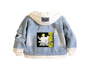 BANAAN VIS Demin Jas Anime Jeans Hoodies Ash Lynx Lange Mouw Vrouwen Sweatshirt Harajuku Jongens Streetwear Paar Kleren7406881