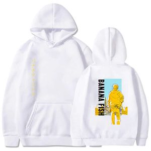 Banana Fish Hoodie Mode Pullovers Sweatshirt Y0803 Y0804