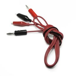 Banana Plug To Crocodile Clip Line Power Test Line Rouge et Black 2 Franchons à 2 Clip Linet Longueur de 1 mètre Câble